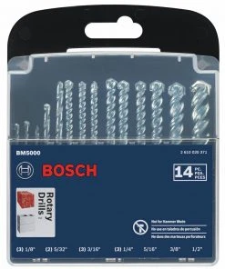 Bosch BM5000 14-Piece Fast Spiral Rotary Masonry Bit Set 9 Bosch BM5000 14-Piece Fast Spiral Rotary Masonry Bit Set -Bosch Sales Store bshnbm5000 b