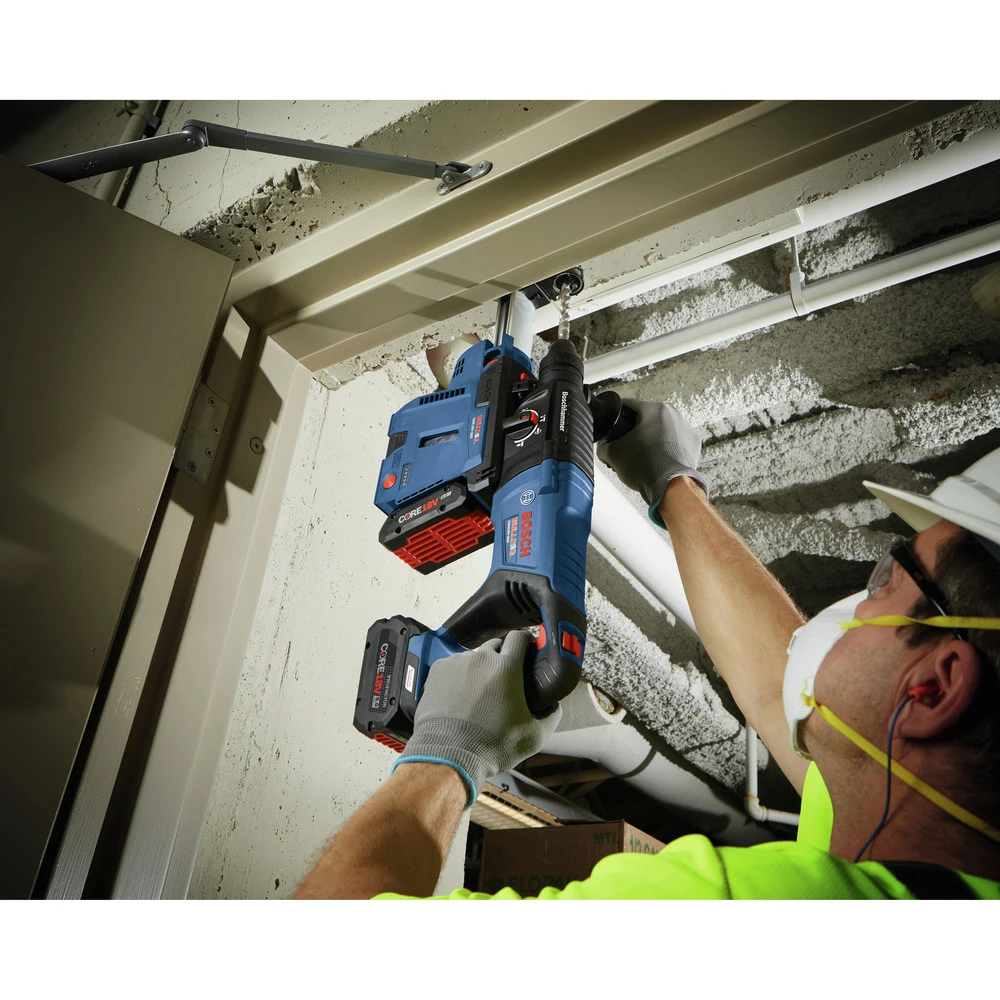 Bosch GBH18V-26DK24 Bulldog 18V EC Brushless Lithium-Ion 1 In. Cordless SDS-plus Rotary Hammer Kit With 2 Batteries (8 Ah) 6 Bosch GBH18V-26DK24 Bulldog 18V EC Brushless Lithium-Ion 1 In. Cordless SDS-plus Rotary Hammer Kit With 2 Batteries (8 Ah) - Image 6
