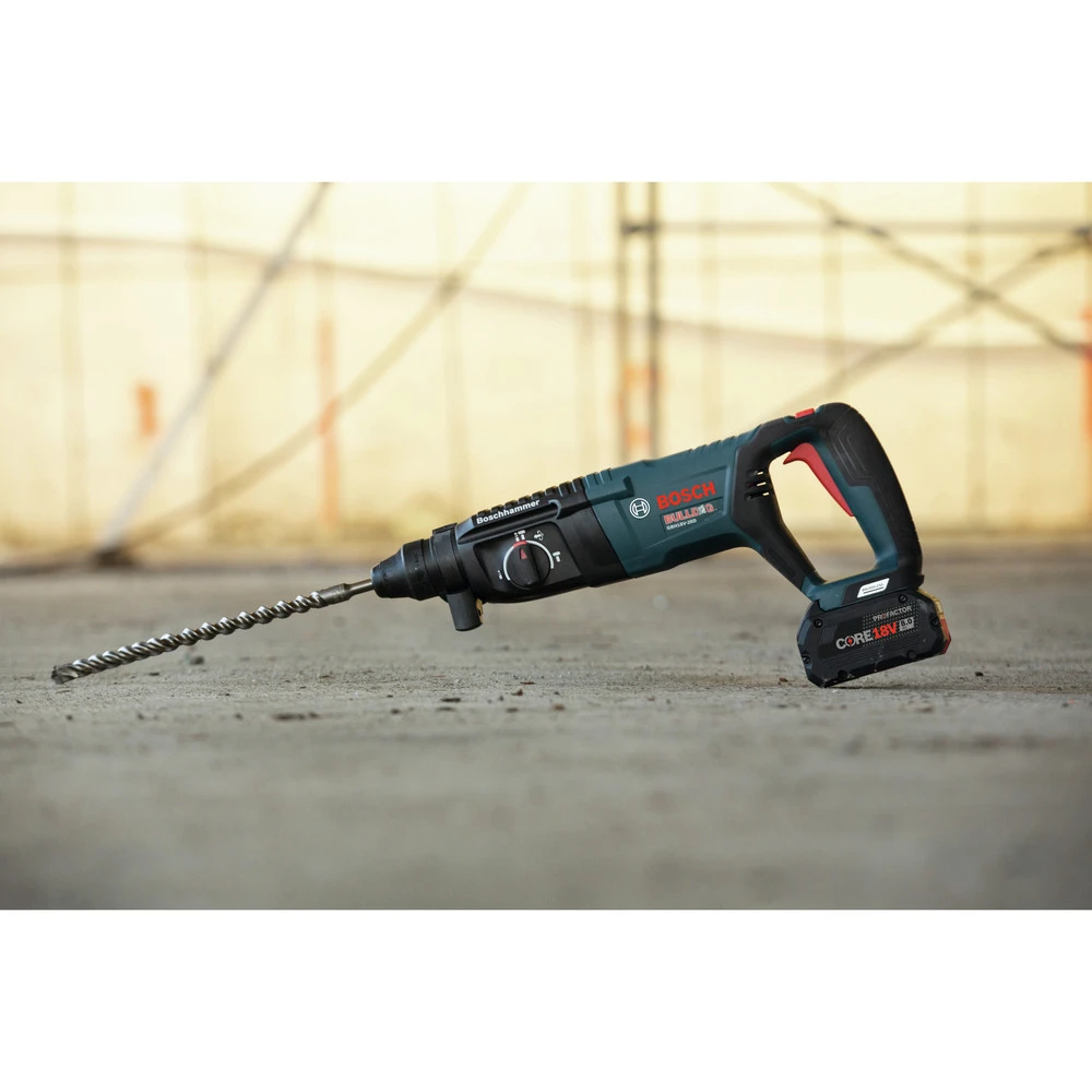 Bosch GBH18V-26DK24 Bulldog 18V EC Brushless Lithium-Ion 1 In. Cordless SDS-plus Rotary Hammer Kit With 2 Batteries (8 Ah) 16 Bosch GBH18V-26DK24 Bulldog 18V EC Brushless Lithium-Ion 1 In. Cordless SDS-plus Rotary Hammer Kit With 2 Batteries (8 Ah) - Image 16