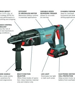 Bosch GBH18V-26DK25 Bulldog 18V EC Brushless Lithium-Ion 1 In. Cordless SDS-plus Rotary Hammer Kit With 2 Batteries (4 Ah) 15 Bosch GBH18V-26DK25 Bulldog 18V EC Brushless Lithium-Ion 1 In. Cordless SDS-plus Rotary Hammer Kit With 2 Batteries (4 Ah) -Bosch Sales Store bshngbh18v 26dk25 c