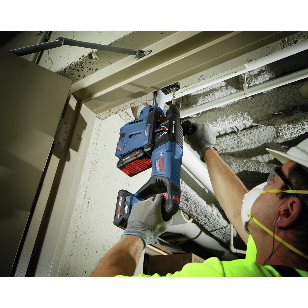 Bosch GBH18V-26DK25 Bulldog 18V EC Brushless Lithium-Ion 1 In. Cordless SDS-plus Rotary Hammer Kit With 2 Batteries (4 Ah) 7 Bosch GBH18V-26DK25 Bulldog 18V EC Brushless Lithium-Ion 1 In. Cordless SDS-plus Rotary Hammer Kit With 2 Batteries (4 Ah) - Image 7