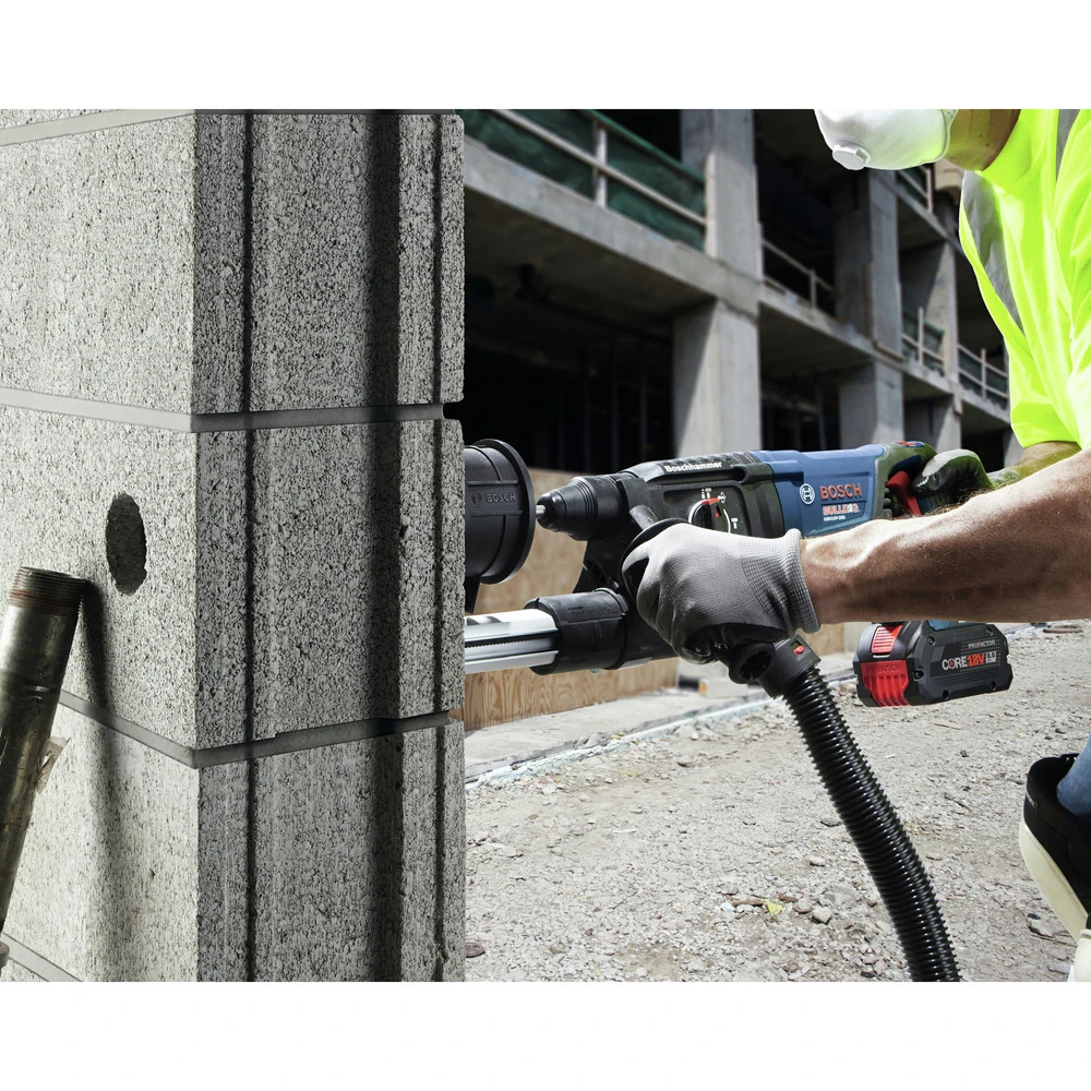 Bosch GBH18V-26DK25 Bulldog 18V EC Brushless Lithium-Ion 1 In. Cordless SDS-plus Rotary Hammer Kit With 2 Batteries (4 Ah) 8 Bosch GBH18V-26DK25 Bulldog 18V EC Brushless Lithium-Ion 1 In. Cordless SDS-plus Rotary Hammer Kit With 2 Batteries (4 Ah) - Image 8