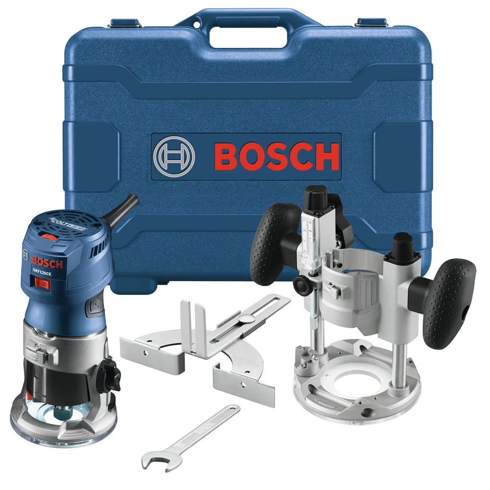 Bosch GKF125CEPK Colt 7 Amp 1.25 HP Variable-Speed Palm Router Combo Kit 1 Bosch GKF125CEPK Colt 7 Amp 1.25 HP Variable-Speed Palm Router Combo Kit