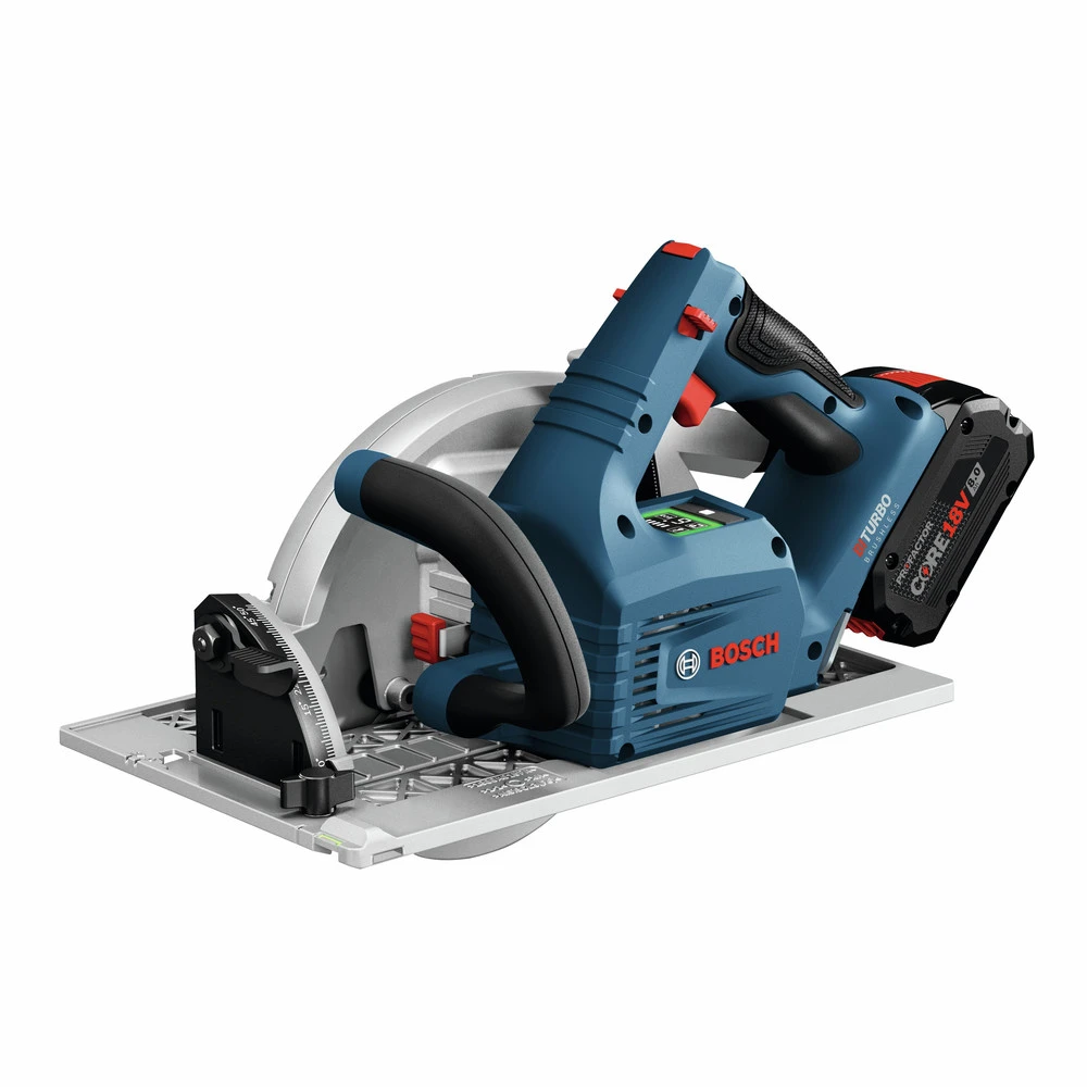 Bosch GKS18V-25GCB14 PROFACTOR 18V Cordless 7-1/4 In. Circular Saw Kit With BiTurbo Brushless Technology And Track Compatibility Kit With (1) 8 Ah Battery 4 Bosch GKS18V-25GCB14 PROFACTOR 18V Cordless 7-1/4 In. Circular Saw Kit With BiTurbo Brushless Technology And Track Compatibility Kit With (1) 8 Ah Battery - Image 4