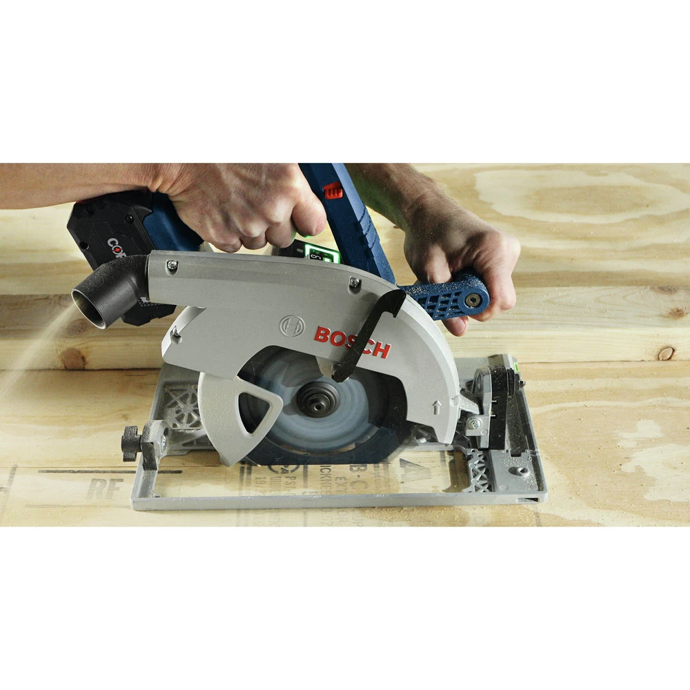 Bosch GKS18V-25GCB14 PROFACTOR 18V Cordless 7-1/4 In. Circular Saw Kit With BiTurbo Brushless Technology And Track Compatibility Kit With (1) 8 Ah Battery 7 Bosch GKS18V-25GCB14 PROFACTOR 18V Cordless 7-1/4 In. Circular Saw Kit With BiTurbo Brushless Technology And Track Compatibility Kit With (1) 8 Ah Battery - Image 7