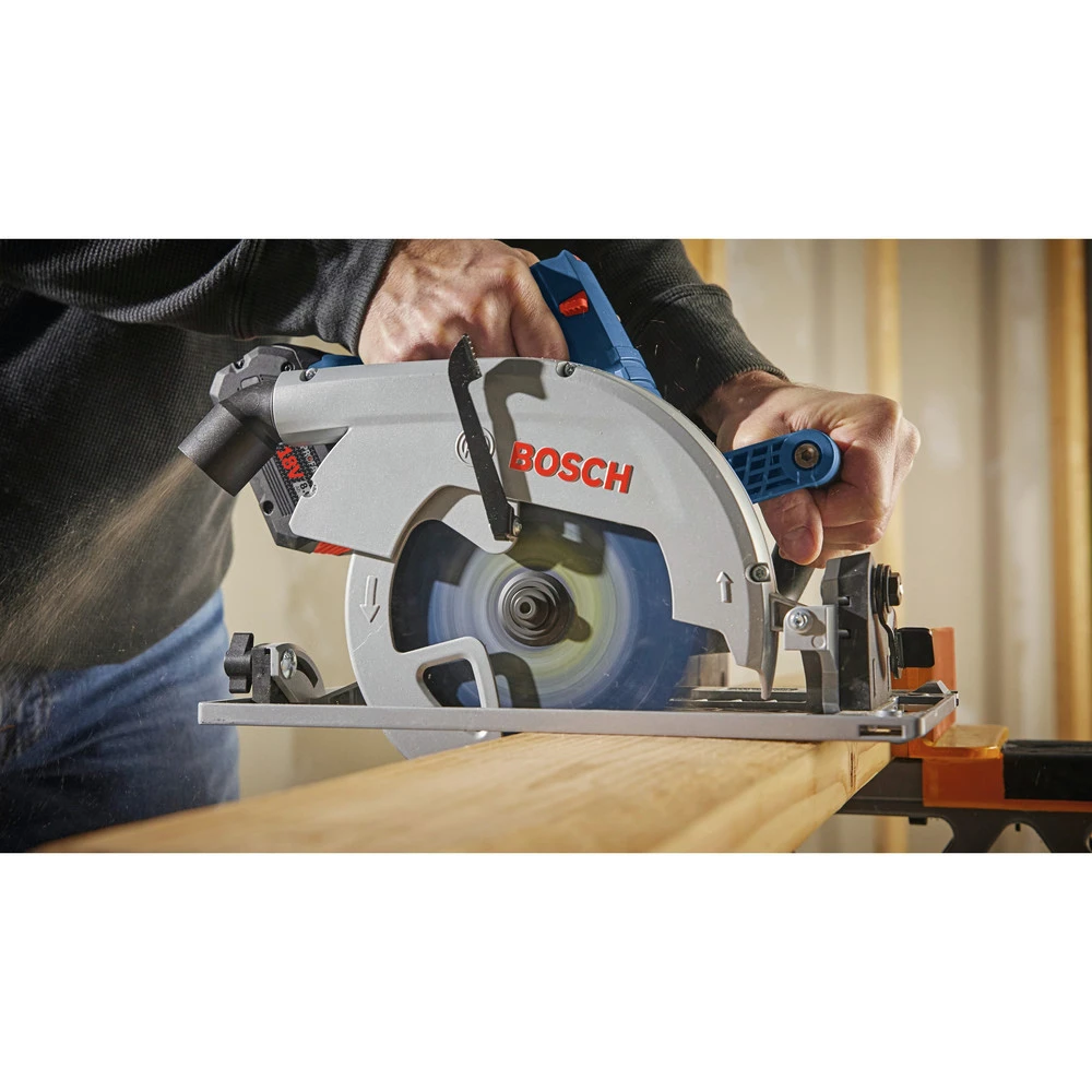 Bosch GKS18V-25GCB14 PROFACTOR 18V Cordless 7-1/4 In. Circular Saw Kit With BiTurbo Brushless Technology And Track Compatibility Kit With (1) 8 Ah Battery 8 Bosch GKS18V-25GCB14 PROFACTOR 18V Cordless 7-1/4 In. Circular Saw Kit With BiTurbo Brushless Technology And Track Compatibility Kit With (1) 8 Ah Battery - Image 8