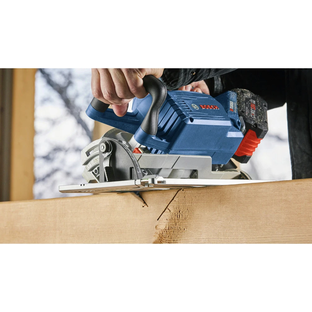 Bosch GKS18V-25GCB14 PROFACTOR 18V Cordless 7-1/4 In. Circular Saw Kit With BiTurbo Brushless Technology And Track Compatibility Kit With (1) 8 Ah Battery 11 Bosch GKS18V-25GCB14 PROFACTOR 18V Cordless 7-1/4 In. Circular Saw Kit With BiTurbo Brushless Technology And Track Compatibility Kit With (1) 8 Ah Battery - Image 11