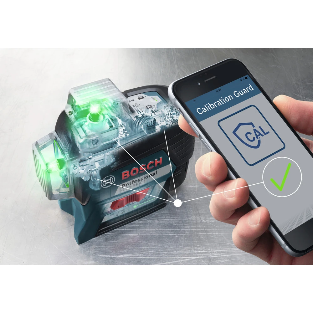 Bosch GLL3-330CG 360-Degrees Connected Green-Beam Three-Plane Leveling And Alignment-Line Laser 4 Bosch GLL3-330CG 360-Degrees Connected Green-Beam Three-Plane Leveling And Alignment-Line Laser - Image 4