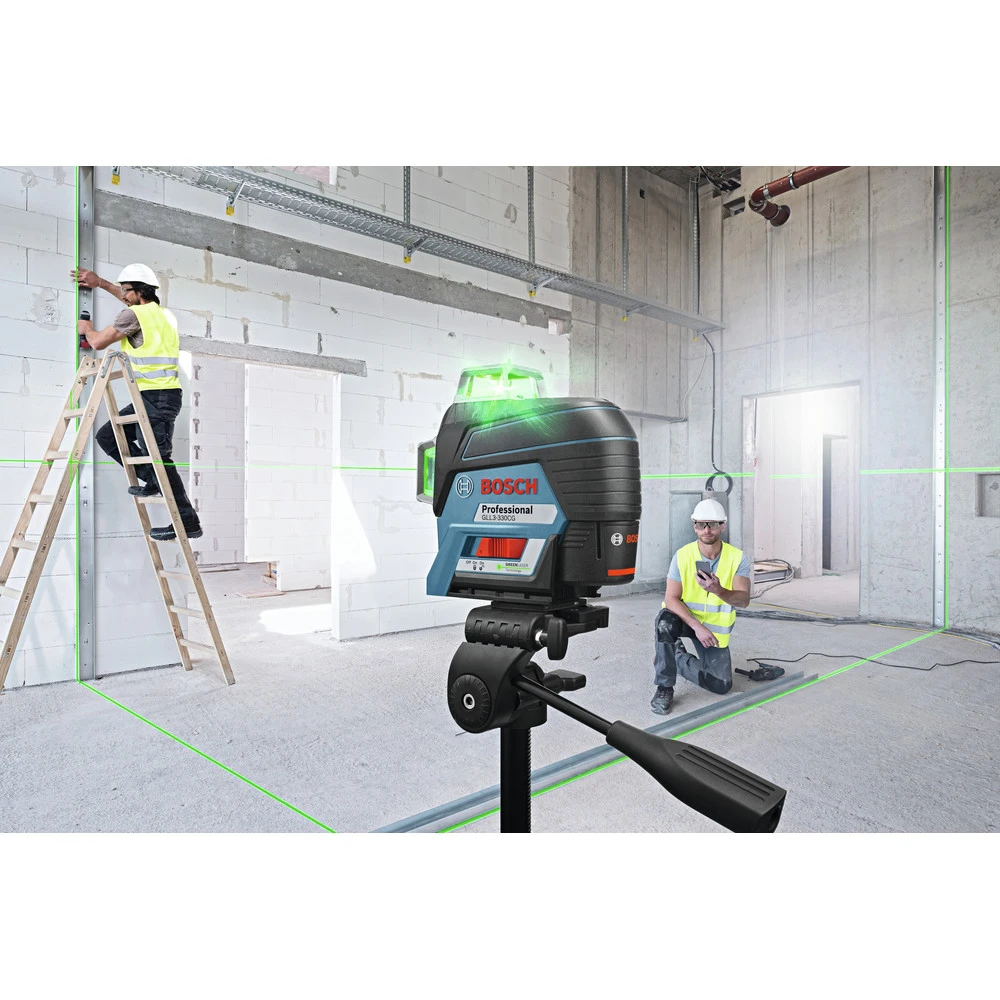 Bosch GLL3-330CG 360-Degrees Connected Green-Beam Three-Plane Leveling And Alignment-Line Laser 6 Bosch GLL3-330CG 360-Degrees Connected Green-Beam Three-Plane Leveling And Alignment-Line Laser - Image 6