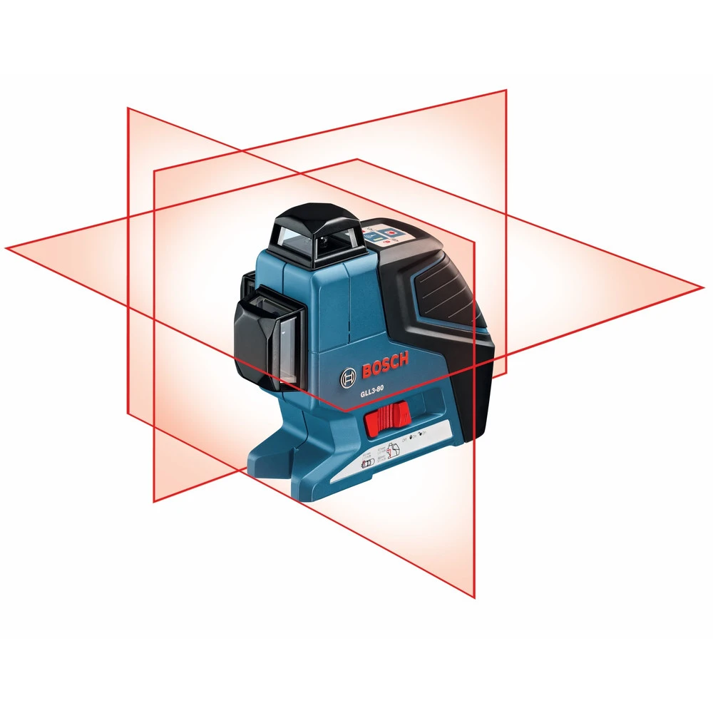 Bosch GLL 3-80 + LR2 3-Plane Leveling And Alignment Laser With Line Laser Receiver 2 Bosch GLL 3-80 + LR2 3-Plane Leveling And Alignment Laser With Line Laser Receiver - Image 2