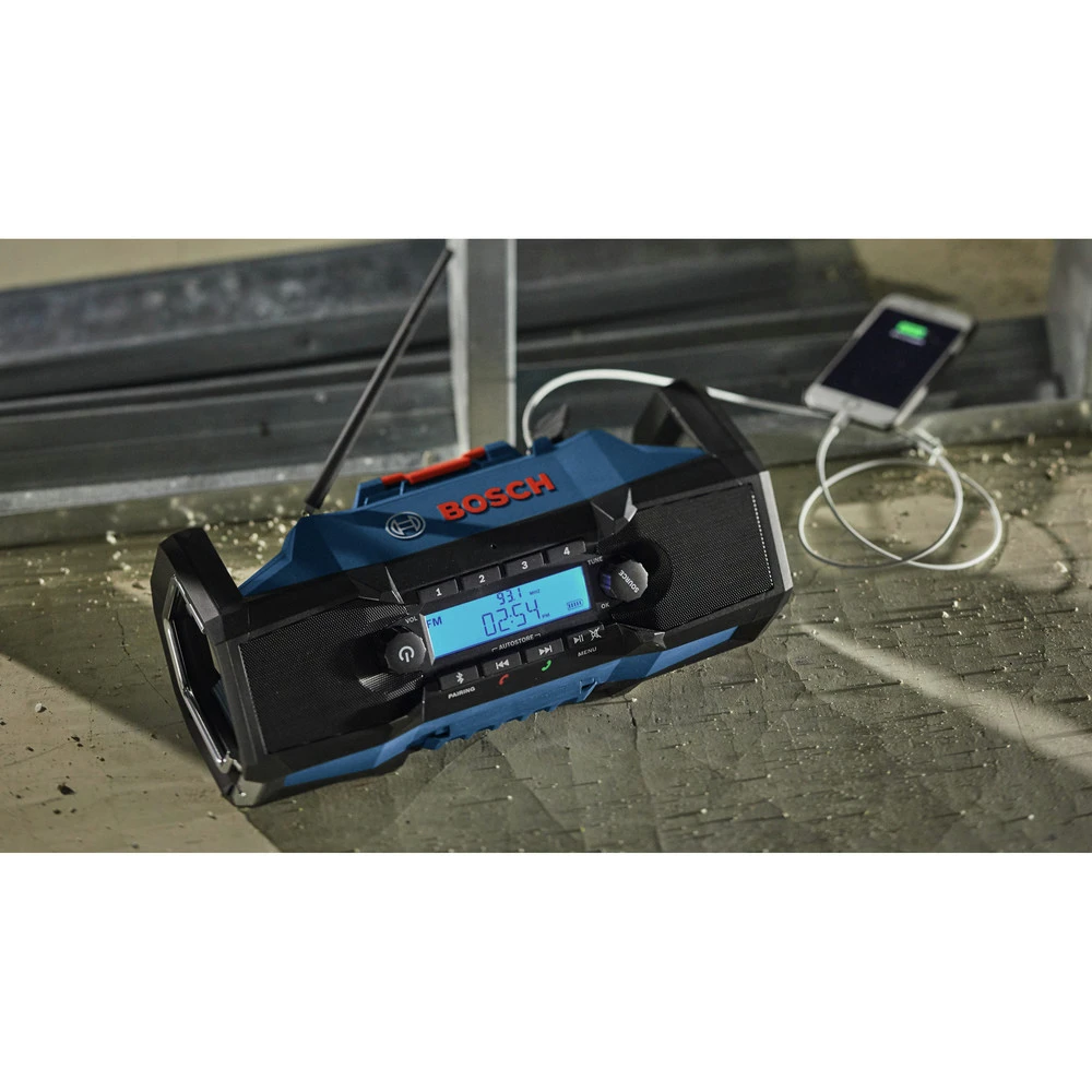 Bosch GPB18V-2CN 18V Compact Jobsite Radio With Bluetooth 5.0 7 Bosch GPB18V-2CN 18V Compact Jobsite Radio With Bluetooth 5.0 - Image 7