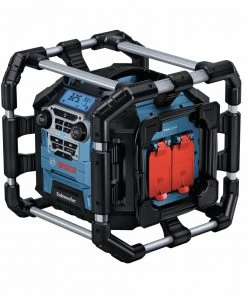 Bosch GPB18V-5CN 18V Lithium-Ion Bluetooth 5 Cordless/Corded Jobsite Radio And Power Station With 2 AA Batteries (Tool Only)