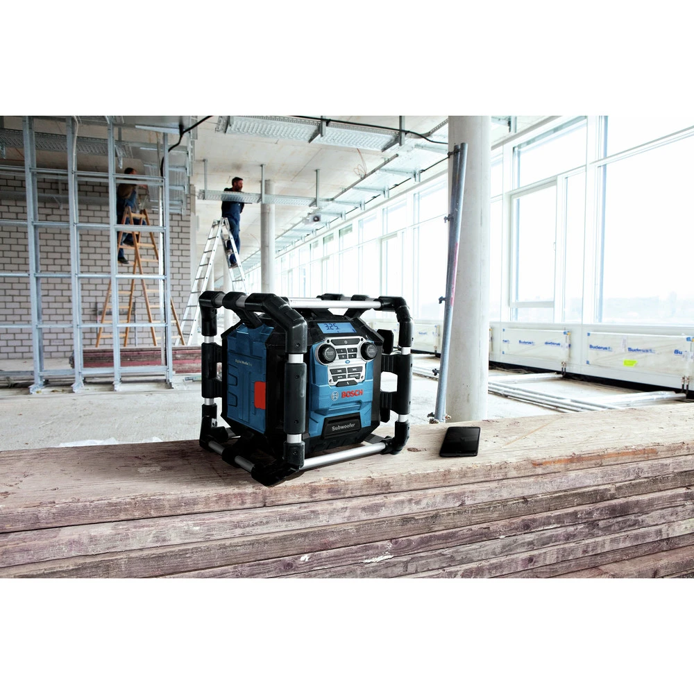 Bosch GPB18V-5CN 18V Lithium-Ion Bluetooth 5 Cordless/Corded Jobsite Radio And Power Station With 2 AA Batteries (Tool Only) 3 Bosch GPB18V-5CN 18V Lithium-Ion Bluetooth 5 Cordless/Corded Jobsite Radio And Power Station With 2 AA Batteries (Tool Only) - Image 3
