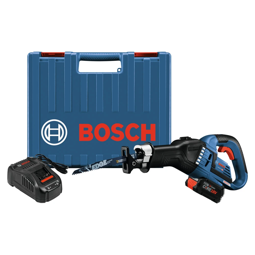 Bosch GSA18V-125K14A 18V EC Brushless Stroke Multi-Grip 1.25 In. Cordless Reciprocating Saw Kit (8 Ah) 1 Bosch GSA18V-125K14A 18V EC Brushless Stroke Multi-Grip 1.25 In. Cordless Reciprocating Saw Kit (8 Ah)