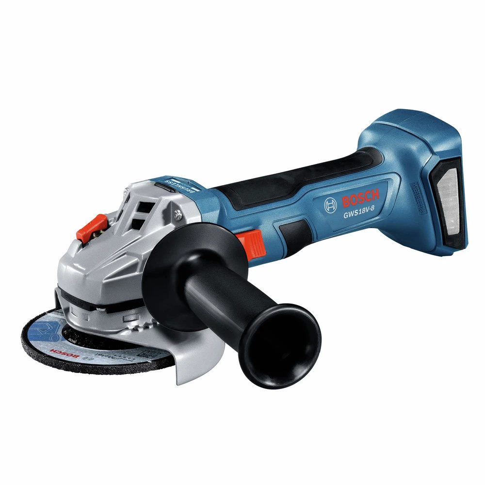 Bosch GWS18V-8N 18V Brushless Lithium-Ion 4-1/2 In. Cordless Angle Grinder With Slide Switch (Tool Only) 1 Bosch GWS18V-8N 18V Brushless Lithium-Ion 4-1/2 In. Cordless Angle Grinder With Slide Switch (Tool Only)