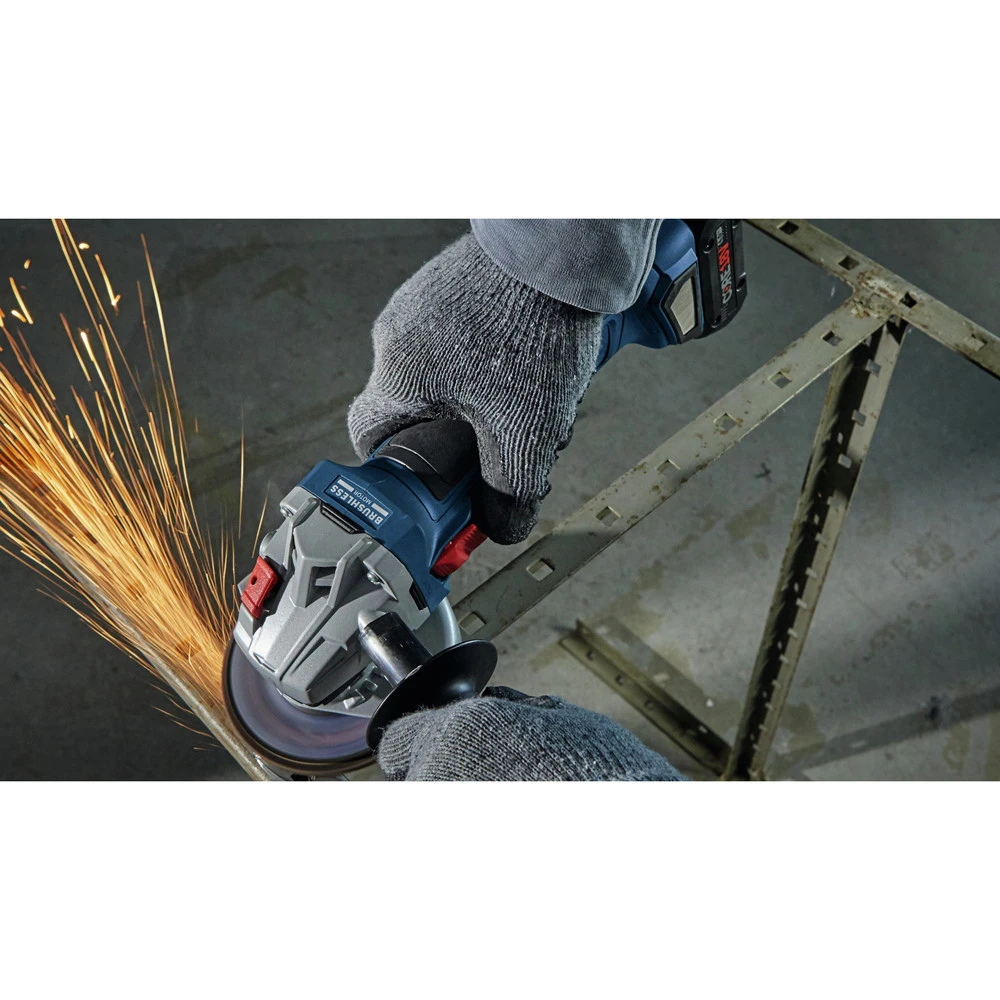 Bosch GWS18V-8N 18V Brushless Lithium-Ion 4-1/2 In. Cordless Angle Grinder With Slide Switch (Tool Only) 6 Bosch GWS18V-8N 18V Brushless Lithium-Ion 4-1/2 In. Cordless Angle Grinder With Slide Switch (Tool Only) - Image 6