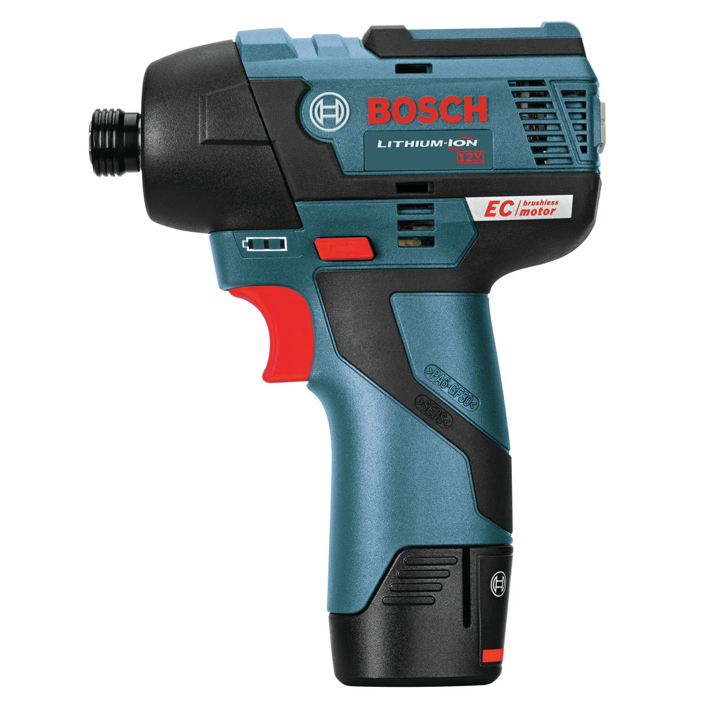 Bosch GXL12V-220B22 12V Max Brushless Lithium-Ion 3/8 In. Cordless Drill Driver/1/4 In. Hex Impact Driver Combo Kit (2 Ah) 5 Bosch GXL12V-220B22 12V Max Brushless Lithium-Ion 3/8 In. Cordless Drill Driver/1/4 In. Hex Impact Driver Combo Kit (2 Ah) - Image 5