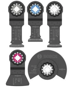 Bosch OSL005C 5-Piece Starlock Oscillating Multi-Tool Accessory Blade Set