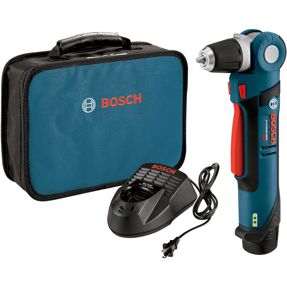 Bosch PS11-102 12V Lithium-Ion 3/8 In. Cordless Right Angle Drill Kit (1.5 Ah) 2 Bosch PS11-102 12V Lithium-Ion 3/8 In. Cordless Right Angle Drill Kit (1.5 Ah) - Image 2