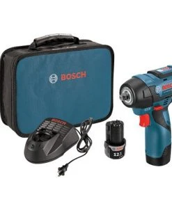 Bosch PS82-02 12V MAX 2.0 Ah Cordless Lithium-Ion EC Brushless 3/8 In. Impact Wrench Kit