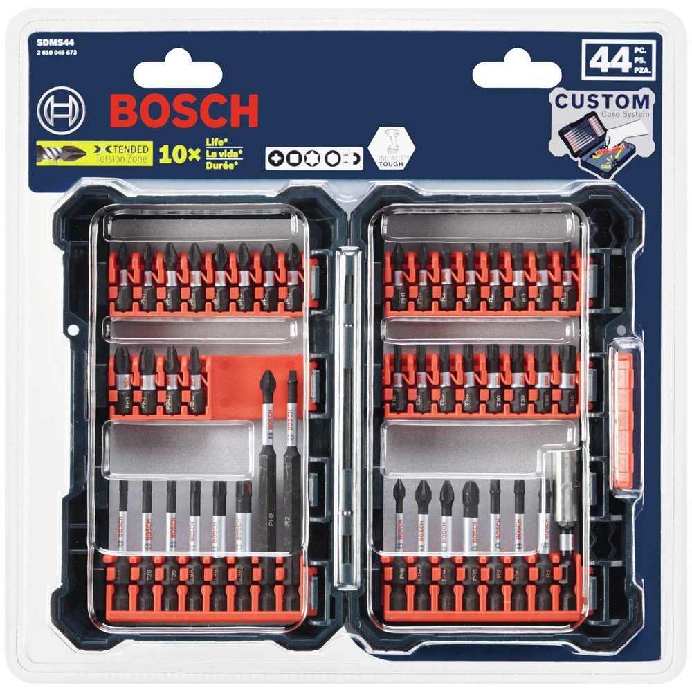 Bosch SDMS44 44-Piece Impact Tough Screwdriving Custom Case System Set 2 Bosch SDMS44 44-Piece Impact Tough Screwdriving Custom Case System Set - Image 2
