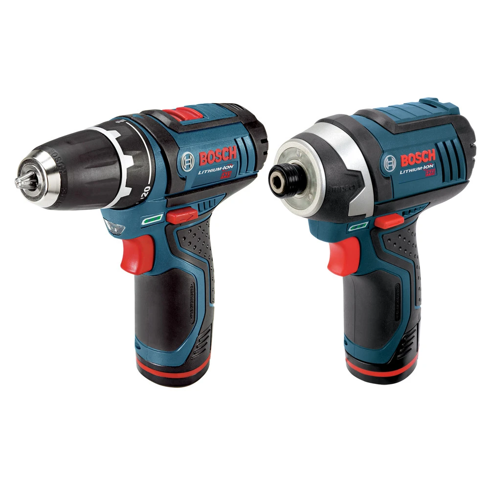 Factory Reconditioned Bosch CLPK22-120-RT 12V Max Lithium-Ion 3/8 In. Cordless Drill/Driver And Impact Driver Combo Kit (2 Ah) 2 Factory Reconditioned Bosch CLPK22-120-RT 12V Max Lithium-Ion 3/8 In. Cordless Drill/Driver And Impact Driver Combo Kit (2 Ah) - Image 2