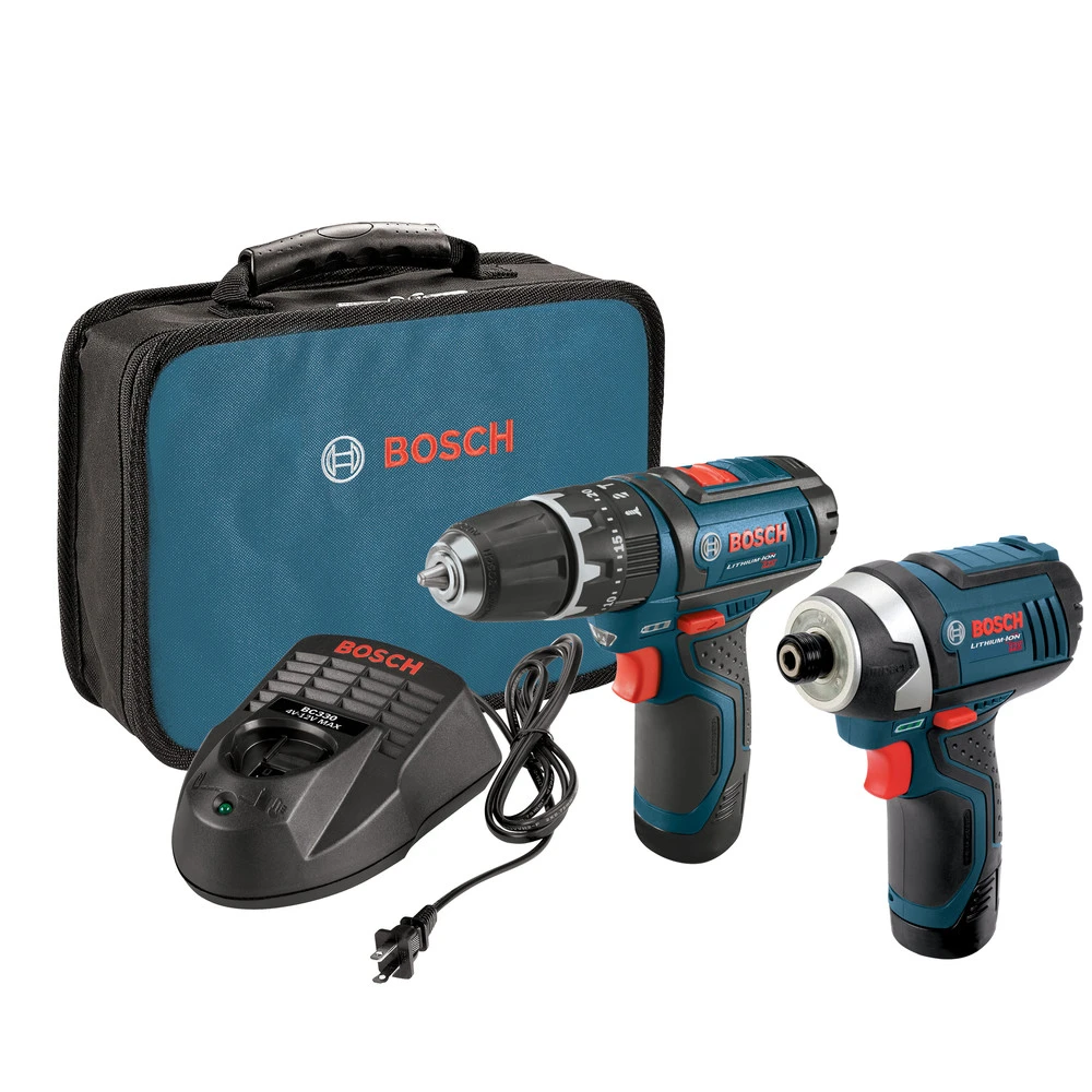 Factory Reconditioned Bosch CLPK241-120-RT 12V MAX Cordless Lithium-Ion 3/8 In. Hammer Drill & Impact Driver Combo Kit 1 Factory Reconditioned Bosch CLPK241-120-RT 12V MAX Cordless Lithium-Ion 3/8 In. Hammer Drill & Impact Driver Combo Kit