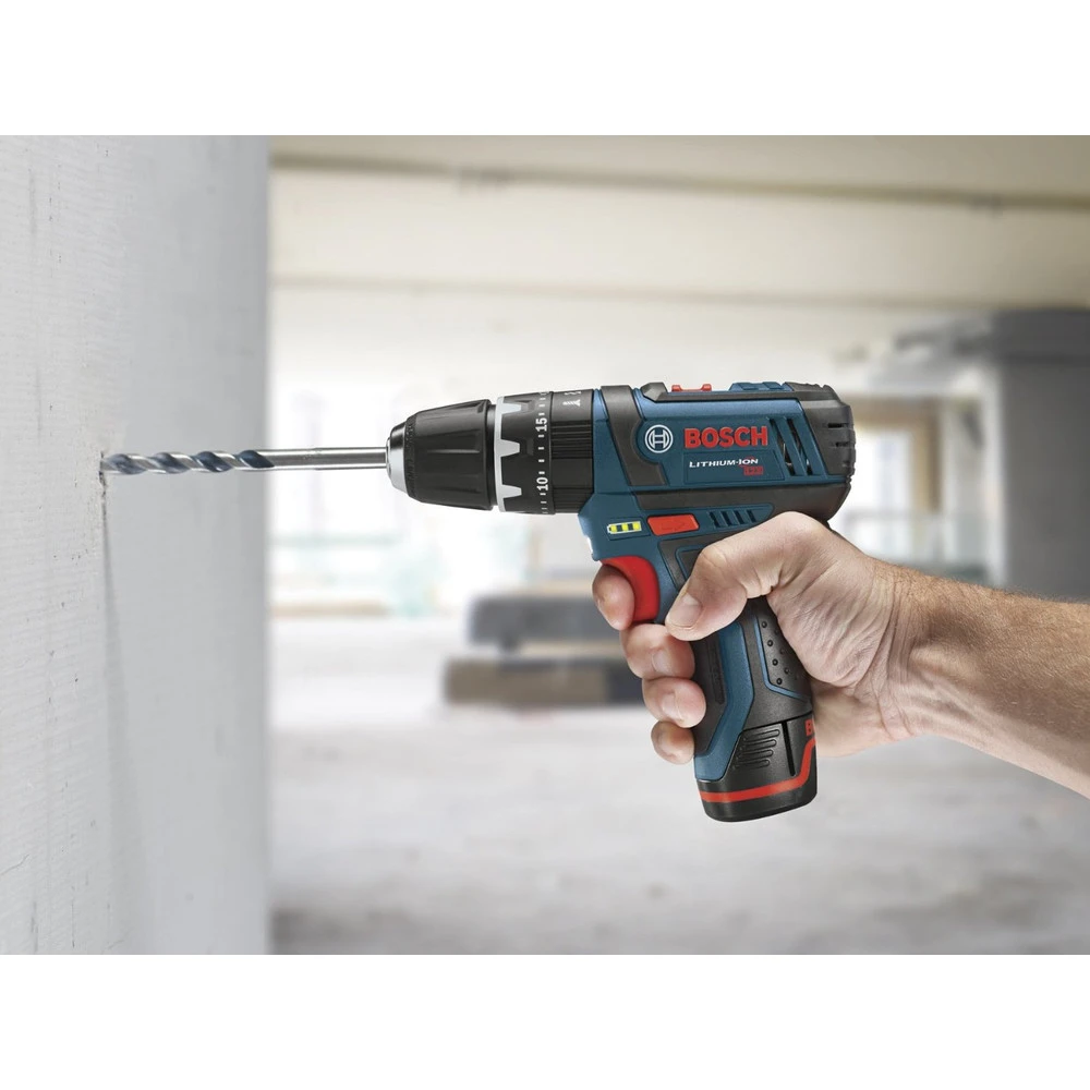 Factory Reconditioned Bosch CLPK241-120-RT 12V MAX Cordless Lithium-Ion 3/8 In. Hammer Drill & Impact Driver Combo Kit 4 Factory Reconditioned Bosch CLPK241-120-RT 12V MAX Cordless Lithium-Ion 3/8 In. Hammer Drill & Impact Driver Combo Kit - Image 4