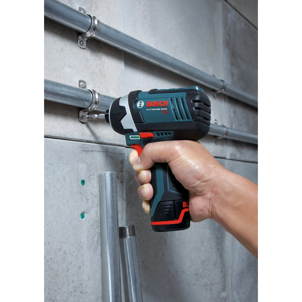 Factory Reconditioned Bosch CLPK241-120-RT 12V MAX Cordless Lithium-Ion 3/8 In. Hammer Drill & Impact Driver Combo Kit 7 Factory Reconditioned Bosch CLPK241-120-RT 12V MAX Cordless Lithium-Ion 3/8 In. Hammer Drill & Impact Driver Combo Kit - Image 7