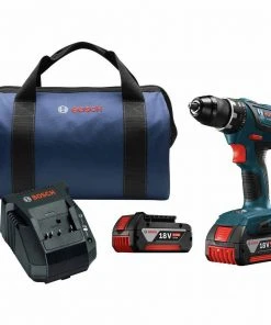 Factory Reconditioned Bosch DDS181A-01-RT 18V 4.0 Ah Compact Tough Cordless Li-Ion 1/2 In. Drill Driver Kit