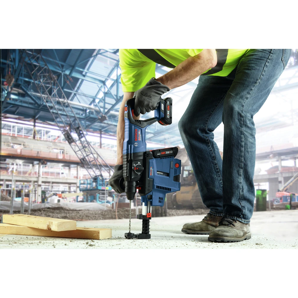 Factory Reconditioned Bosch GBH18V-26DK15-RT 18V EC Brushless Lithium-Ion SDS-Plus Bulldog 1 In. Cordless Rotary Hammer Kit (4 Ah) 7 Factory Reconditioned Bosch GBH18V-26DK15-RT 18V EC Brushless Lithium-Ion SDS-Plus Bulldog 1 In. Cordless Rotary Hammer Kit (4 Ah) - Image 7