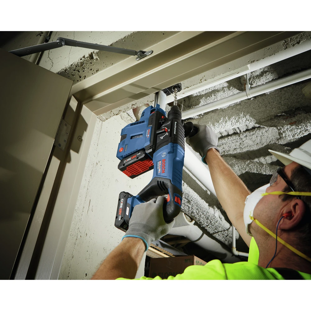 Factory Reconditioned Bosch GBH18V-26DK15-RT 18V EC Brushless Lithium-Ion SDS-Plus Bulldog 1 In. Cordless Rotary Hammer Kit (4 Ah) 9 Factory Reconditioned Bosch GBH18V-26DK15-RT 18V EC Brushless Lithium-Ion SDS-Plus Bulldog 1 In. Cordless Rotary Hammer Kit (4 Ah) - Image 9