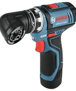 Factory Reconditioned Bosch GSR12V-140FCB22-RT 12V Lithium-Ion Max FlexiClick 5-In-1 1/4 In. Cordless Drill Driver System Kit (2 Ah) -Bosch Sales Store bshrgsr12v 140fcb22 rt c