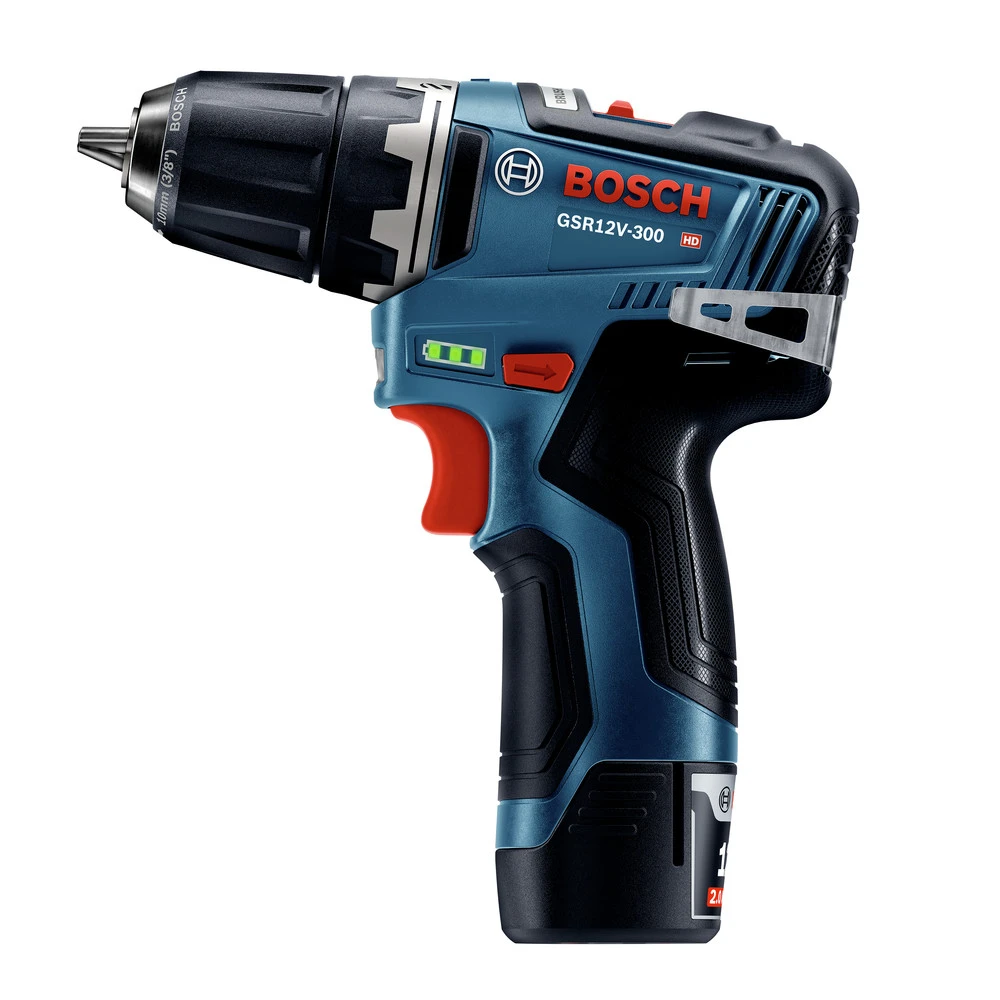 Factory Reconditioned Bosch GSR12V-300B22-RT 12V Max EC Brushless Lithium-Ion 3/8 In. Cordless Drill Driver Kit (2 Ah) 3 Factory Reconditioned Bosch GSR12V-300B22-RT 12V Max EC Brushless Lithium-Ion 3/8 In. Cordless Drill Driver Kit (2 Ah) - Image 3