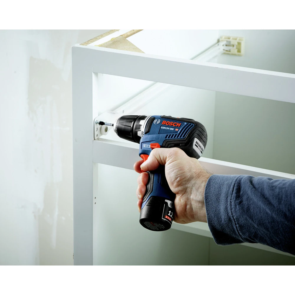 Factory Reconditioned Bosch GSR12V-300B22-RT 12V Max EC Brushless Lithium-Ion 3/8 In. Cordless Drill Driver Kit (2 Ah) 6 Factory Reconditioned Bosch GSR12V-300B22-RT 12V Max EC Brushless Lithium-Ion 3/8 In. Cordless Drill Driver Kit (2 Ah) - Image 6