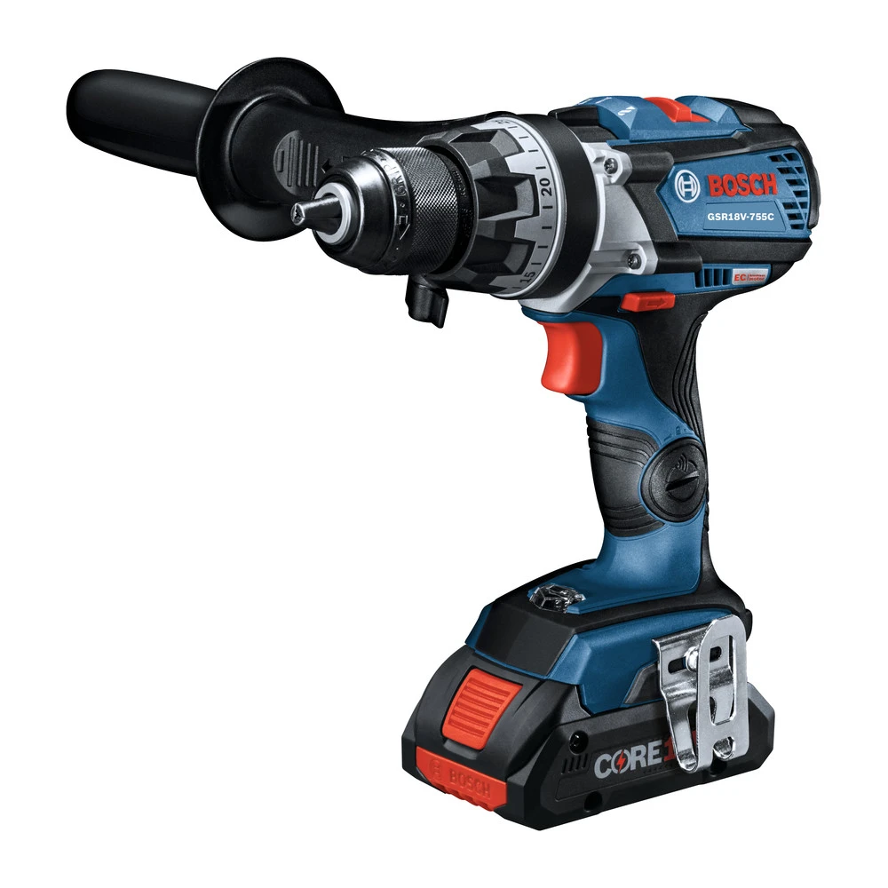 Factory Reconditioned Bosch GSR18V-755CB25-RT 18V Brushless EC Connected Ready, Brute Tough Lithium-Ion 1/2 In. Cordless Drill Driver Kit With 2 Compact Batteries (4.0 Ah) 2 Factory Reconditioned Bosch GSR18V-755CB25-RT 18V Brushless EC Connected Ready, Brute Tough Lithium-Ion 1/2 In. Cordless Drill Driver Kit With 2 Compact Batteries (4.0 Ah) - Image 2