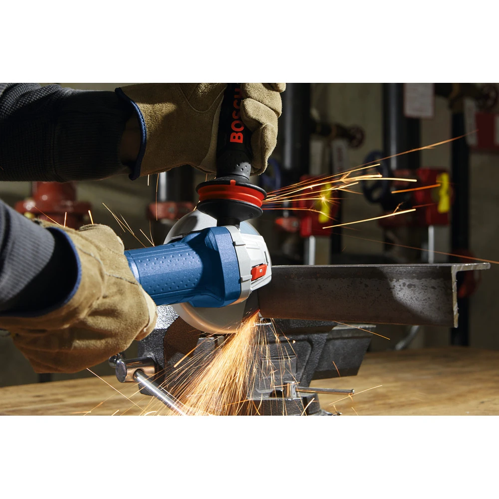Factory Reconditioned Bosch GWS10-45E-RT 120V 10 Amp Ergonomic 4-1/2 In. Angle Grinder 5 Factory Reconditioned Bosch GWS10-45E-RT 120V 10 Amp Ergonomic 4-1/2 In. Angle Grinder - Image 5