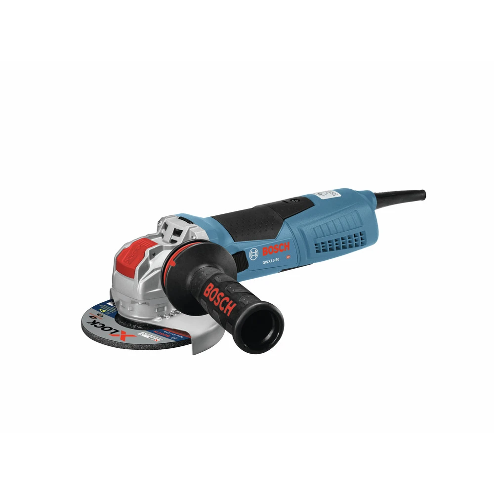 Factory Reconditioned Bosch GWX13-50-RT 120V X-LOCK 5 In. Corded Angle Grinder 1 Factory Reconditioned Bosch GWX13-50-RT 120V X-LOCK 5 In. Corded Angle GrinderÂ