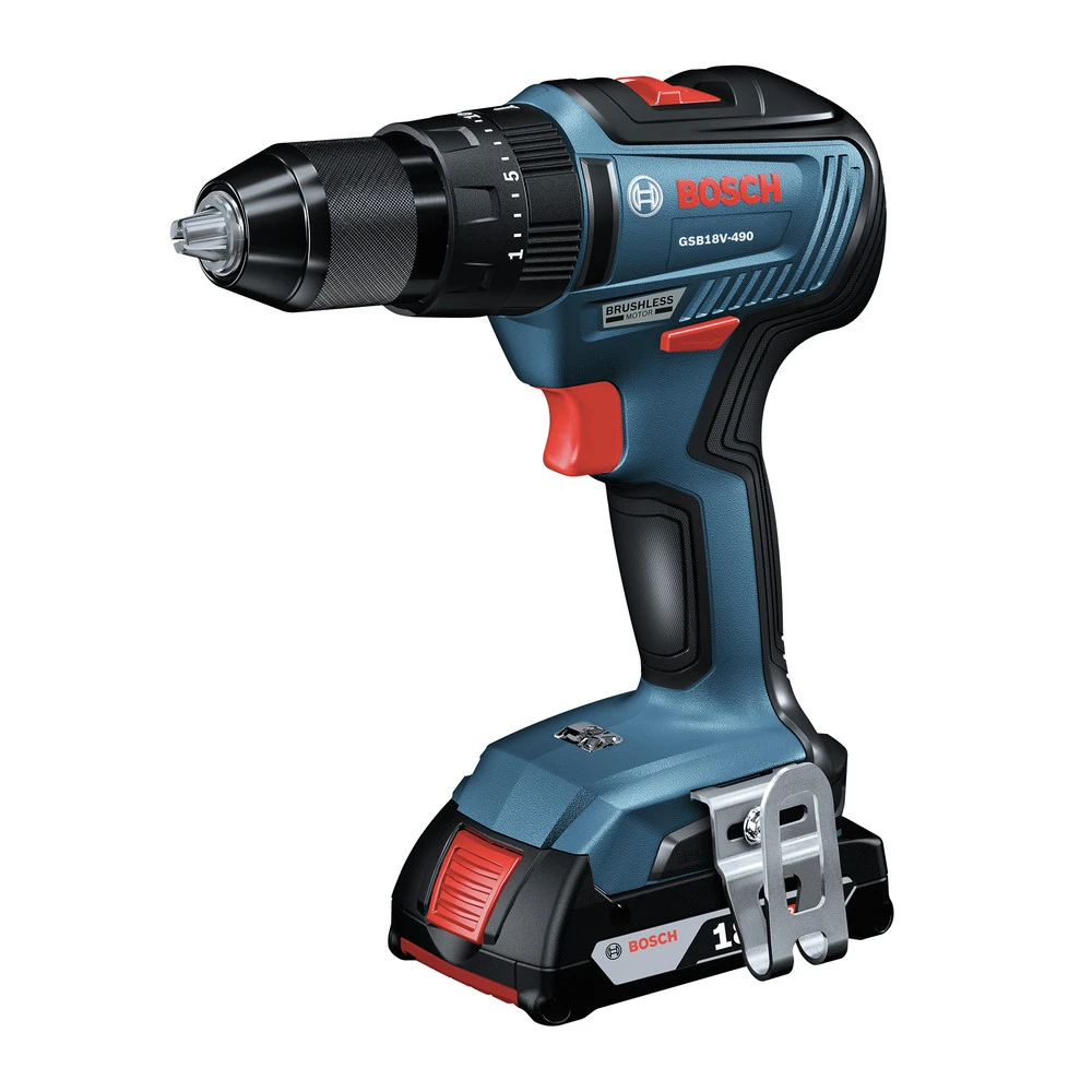 Factory Reconditioned Bosch GXL18V-240B22-RT 18V Brushless Lithium-Ion 1/2 In. Hammer Drill Driver And 1/4 In. And 1/2 In. 2-in-1 Bit/Socket Impact Driver Combo Kit With 2 Batteries (2 Ah) 2 Factory Reconditioned Bosch GXL18V-240B22-RT 18V Brushless Lithium-Ion 1/2 In. Hammer Drill Driver And 1/4 In. And 1/2 In. 2-in-1 Bit/Socket Impact Driver Combo Kit With 2 Batteries (2 Ah) - Image 2