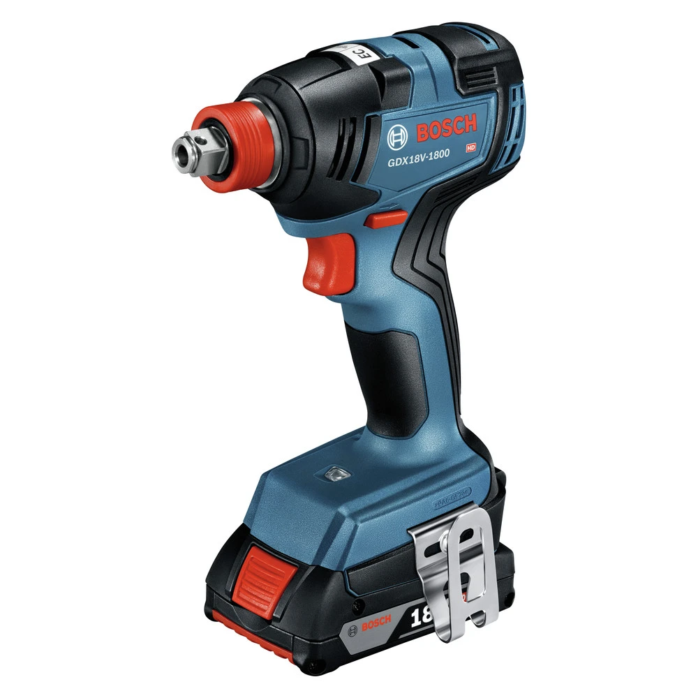 Factory Reconditioned Bosch GXL18V-240B22-RT 18V Brushless Lithium-Ion 1/2 In. Hammer Drill Driver And 1/4 In. And 1/2 In. 2-in-1 Bit/Socket Impact Driver Combo Kit With 2 Batteries (2 Ah) 3 Factory Reconditioned Bosch GXL18V-240B22-RT 18V Brushless Lithium-Ion 1/2 In. Hammer Drill Driver And 1/4 In. And 1/2 In. 2-in-1 Bit/Socket Impact Driver Combo Kit With 2 Batteries (2 Ah) - Image 3