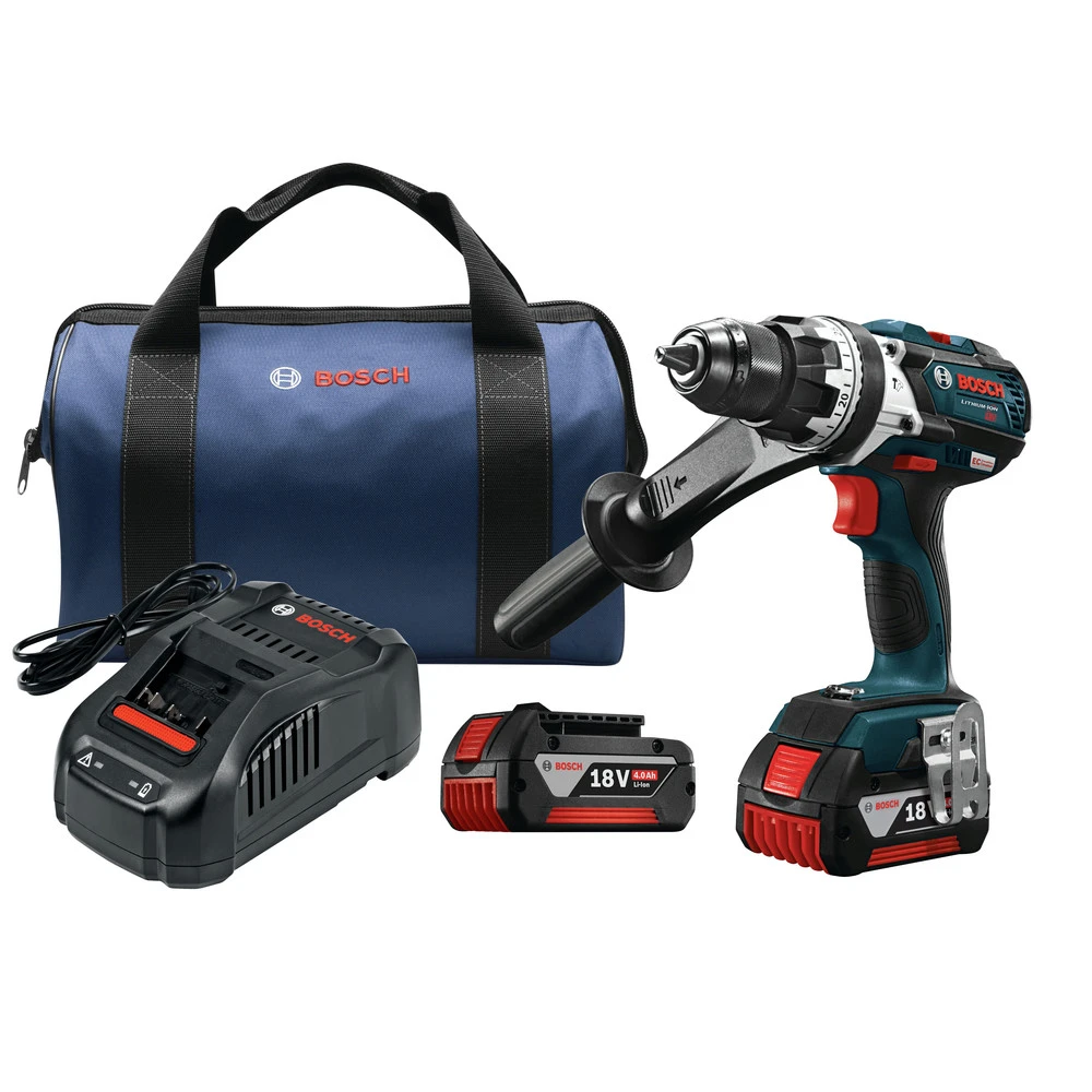 Factory Reconditioned Bosch HDH183-01-RT 18V 4.0 Ah EC Cordless Li-Ion Brushless Brute Tough 1/2 In. Hammer Drill Driver Kit 1 Factory Reconditioned Bosch HDH183-01-RT 18V 4.0 Ah EC Cordless Li-Ion Brushless Brute Tough 1/2 In. Hammer Drill Driver Kit