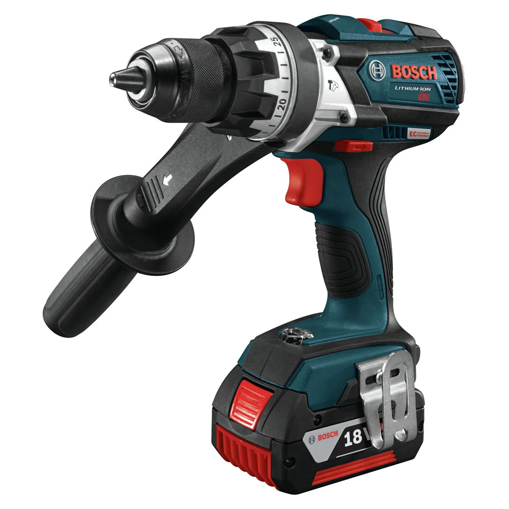 Factory Reconditioned Bosch HDH183-01-RT 18V 4.0 Ah EC Cordless Li-Ion Brushless Brute Tough 1/2 In. Hammer Drill Driver Kit 2 Factory Reconditioned Bosch HDH183-01-RT 18V 4.0 Ah EC Cordless Li-Ion Brushless Brute Tough 1/2 In. Hammer Drill Driver Kit - Image 2